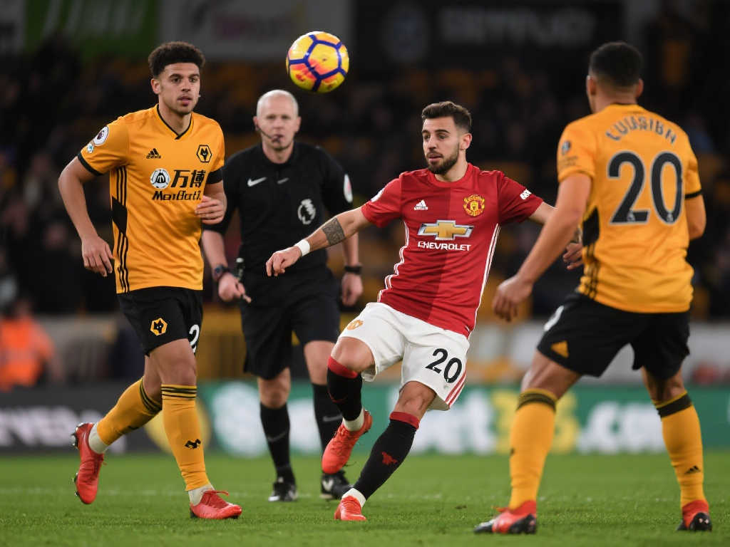 【英超】B费染红，库尼亚角球神迹，狼队2-0完胜曼联